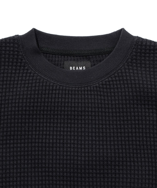 BEAMS(ビームス)の「BEAMS / サーマル クルーネック スウェット(Tシャツ/カットソー・メンズ・ブラック/オフホワイト・XL/L/M/S)」の13枚目の写真