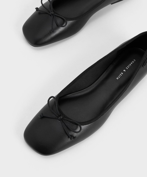 CHARLES & KEITH（チャールズ & キース）の「ラウンド スクエアトゥボウバレリーナ（バレエシューズ・レディース・イエロー/ホワイト/ブラック/ブラウン系その他・22.5cm/23cm/23.5cm/24.5cm/25cm/25.5cm）」の18枚目の写真