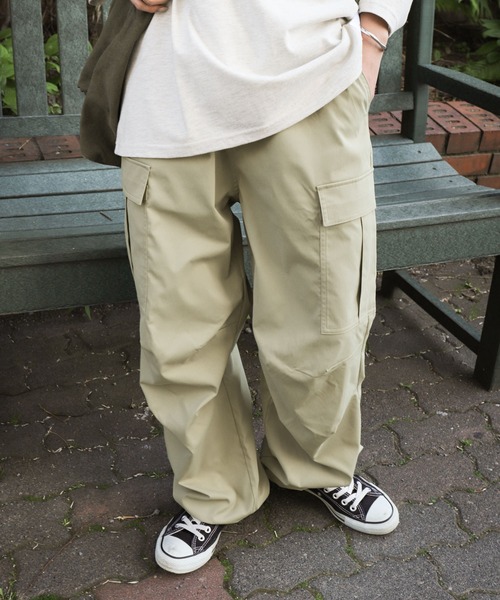 UNCORD(アンコード)の「【UNCORD】M64 Military cargo pants/ポリテック ミリタリーカーゴパンツ(カーゴパンツ・メンズ・ブラック/カーキ/ベージュ・MEDIUM/LARGE/X-LARGE)」の2枚目の写真