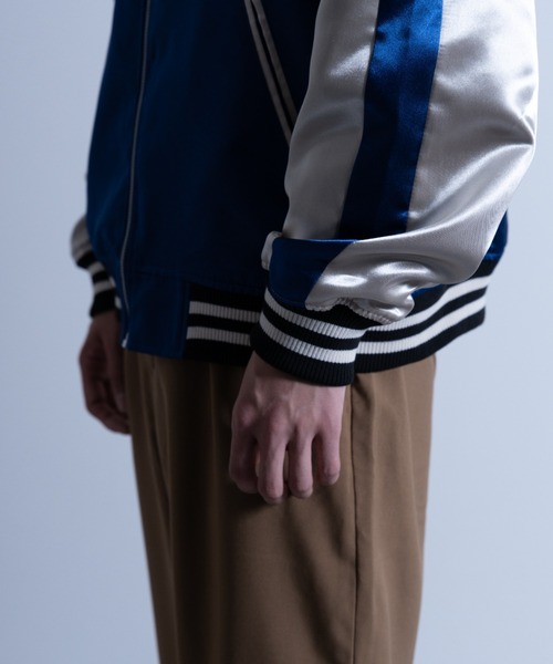 NYLAUS（ナイラス）の「刺繍 スカジャン(風神雷神)（スカジャン・メンズ・ブラック/ブルー・L/LL/M）」の18枚目の写真