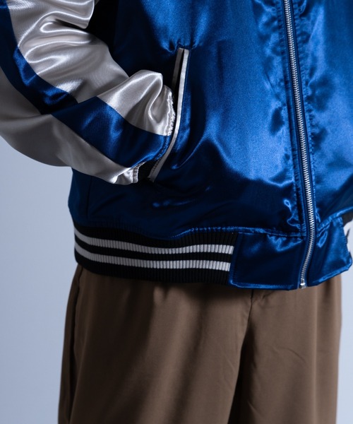 NYLAUS（ナイラス）の「刺繍 スカジャン(風神雷神)（スカジャン・メンズ・ブラック/ブルー・L/LL/M）」の22枚目の写真