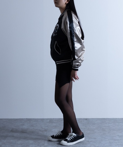 NYLAUS（ナイラス）の「刺繍 スカジャン(風神雷神)（スカジャン・メンズ・ブラック/ブルー・L/LL/M）」の4枚目の写真