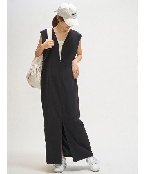 emmi(エミ)の「【emmi atelier】ギャザーボディーバックパック(バックパック/リュック・レディース・オリーブ/アイボリー/ブラック・FREE)」の10枚目の写真
