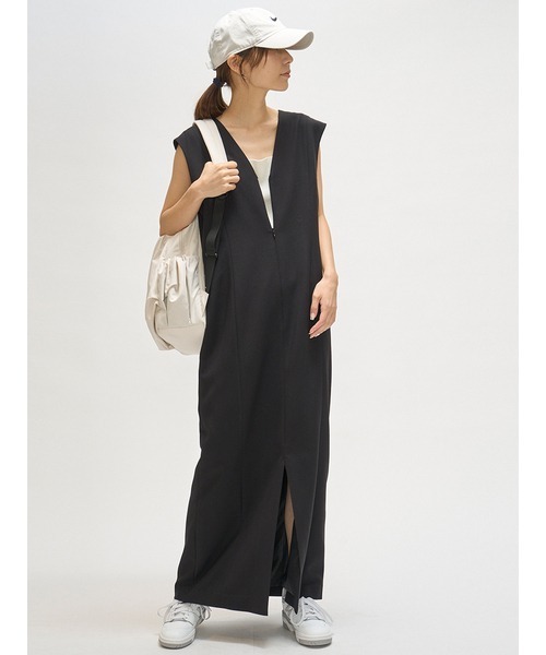 emmi(エミ)の「【emmi atelier】ギャザーボディーバックパック(バックパック/リュック・レディース・オリーブ/アイボリー/ブラック・FREE)」の18枚目の写真