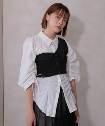 ドロストシャーリングシャツ