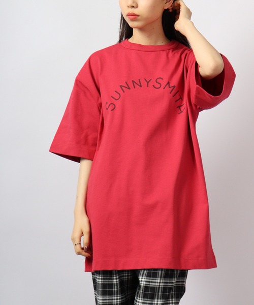 Sunny Smith(サニースミス)の「Sunnysmith へビーオンス Cool Smith Standard Arch Logo 半袖Tシャツ(Tシャツ/カットソー・メンズ・ホワイト/ネイビー/レッド/オフホワイト/グリーン/チャコール・M/L)」の13枚目の写真
