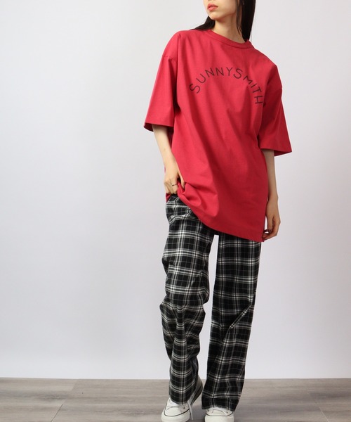 Sunny Smith(サニースミス)の「Sunnysmith へビーオンス Cool Smith Standard Arch Logo 半袖Tシャツ(Tシャツ/カットソー・メンズ・ホワイト/ネイビー/レッド/オフホワイト/グリーン/チャコール・M/L)」の11枚目の写真