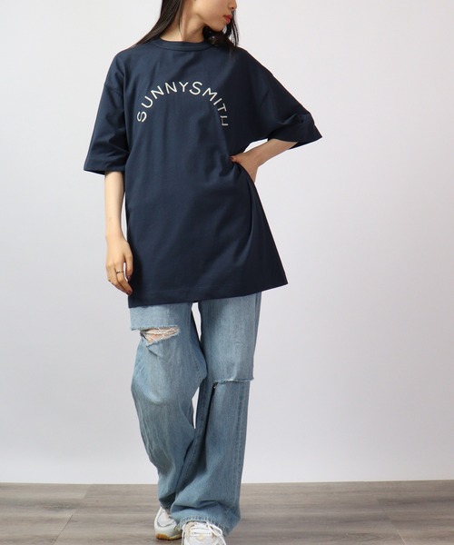 Sunny Smith(サニースミス)の「Sunnysmith へビーオンス Cool Smith Standard Arch Logo 半袖Tシャツ(Tシャツ/カットソー・メンズ・ホワイト/ネイビー/レッド/オフホワイト/グリーン/チャコール・M/L)」の14枚目の写真