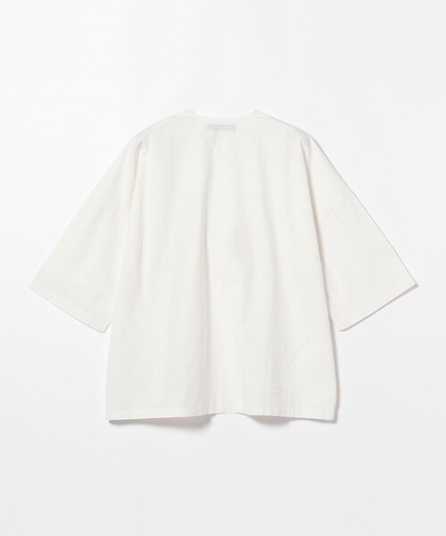 BEAMS LIGHTS(ビームスライツ)の「BEAMS LIGHTS / インドコットン ポプリン プルオーバーシャツ(Tシャツ/カットソー・メンズ・オフホワイト/ブラウン/ネイビー・SMALL/MEDIUM/LARGE)」の5枚目の写真