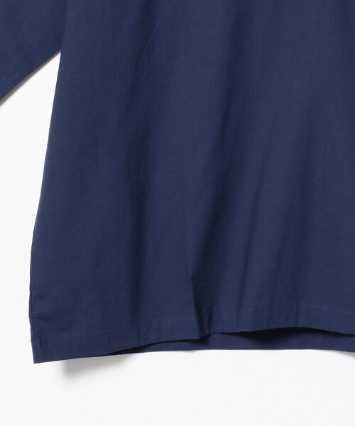 BEAMS LIGHTS(ビームスライツ)の「BEAMS LIGHTS / インドコットン ポプリン プルオーバーシャツ(Tシャツ/カットソー・メンズ・オフホワイト/ブラウン/ネイビー・SMALL/MEDIUM/LARGE)」の13枚目の写真