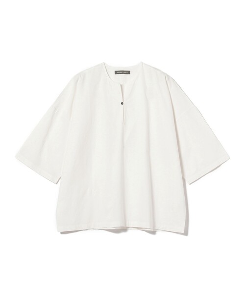 BEAMS LIGHTS(ビームスライツ)の「BEAMS LIGHTS / インドコットン ポプリン プルオーバーシャツ(Tシャツ/カットソー・メンズ・オフホワイト/ブラウン/ネイビー・SMALL/MEDIUM/LARGE)」の22枚目の写真