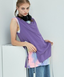 casane | ドロストヘムメッシュタンク(タンクトップ)