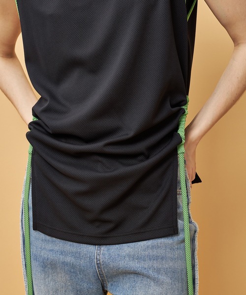 casane(カサネ)の「ドロストヘムメッシュタンク(タンクトップ・レディース・ブラック/パープル・FREE)」の16枚目の写真