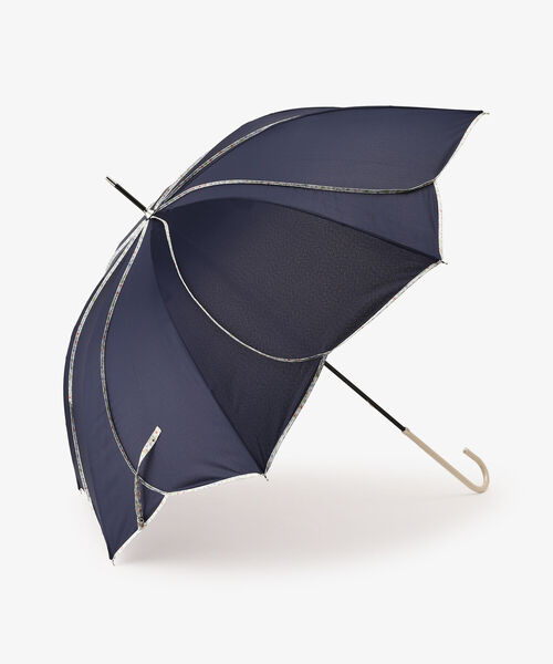 Afternoon Tea(アフタヌーンティー)の「パイピング長傘 雨傘(長傘・レディース・グリーン/ネイビー/パープル・ONE SIZE)」の1枚目の写真