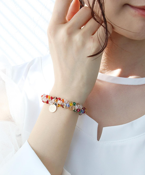 ヘアゴム  編み編みプレート  クレイビーズ♡ fit=scale-down,w=1200