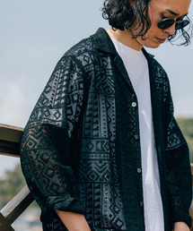 ジオメトリー  ラッセルオープンカラーシャツ