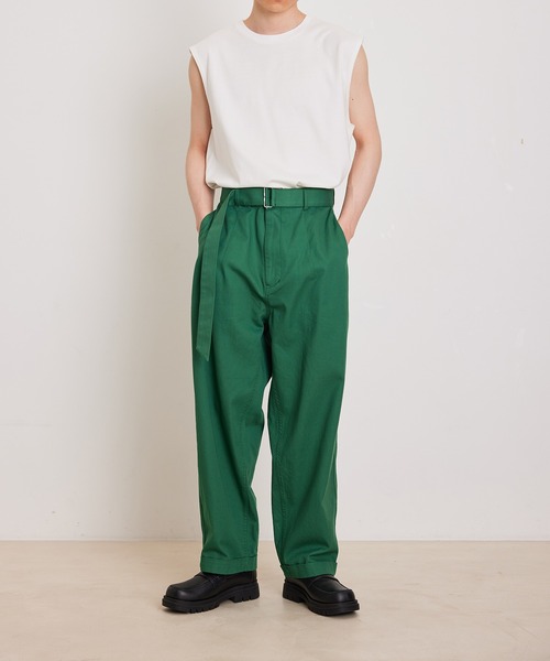 ADAM ET ROPE'(アダムエロペ)の「【Albini/アルビニ】オーガニック ポンチ オーバーサイズ ノースリーブ Tシャツ(Tシャツ/カットソー・メンズ・ホワイト/ブラック/ネイビー/グレー系その他・FREE)」の16枚目の写真