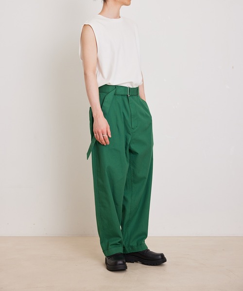 ADAM ET ROPE'(アダムエロペ)の「【Albini/アルビニ】オーガニック ポンチ オーバーサイズ ノースリーブ Tシャツ(Tシャツ/カットソー・メンズ・ホワイト/ブラック/ネイビー/グレー系その他・FREE)」の18枚目の写真