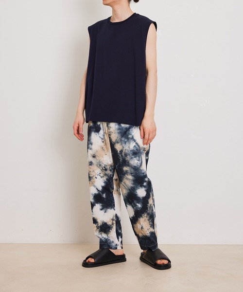 ADAM ET ROPE'(アダムエロペ)の「【Albini/アルビニ】オーガニック ポンチ オーバーサイズ ノースリーブ Tシャツ(Tシャツ/カットソー・メンズ・ホワイト/ブラック/ネイビー/グレー系その他・FREE)」の7枚目の写真