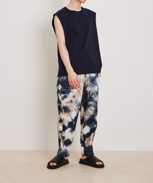 ADAM ET ROPE'(アダムエロペ)の「【Albini/アルビニ】オーガニック ポンチ オーバーサイズ ノースリーブ Tシャツ(Tシャツ/カットソー・メンズ・ホワイト/ブラック/ネイビー/グレー系その他・FREE)」の8枚目の写真