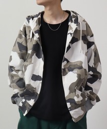 Color camouflage work full zip hoodie / カラーカモフラージュ ワーク フルジップパーカー unisex