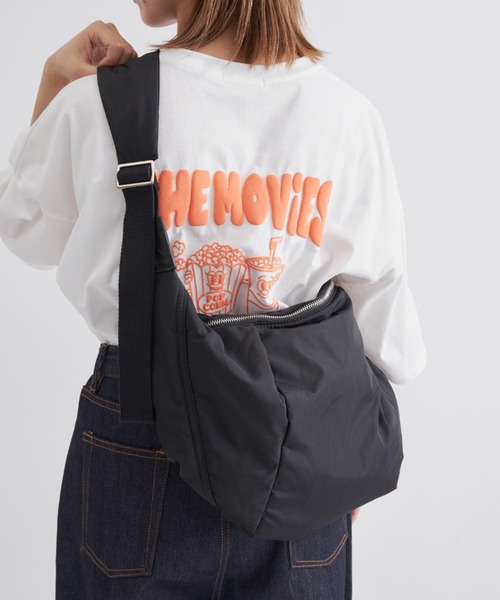 EDIT Gris（エディットグリ）の「【A4サイズ収納可能】ナイロンショルダーバッグ（ショルダーバッグ・レディース・ブラック/ホワイト/グリーン・FREE）」の16枚目の写真