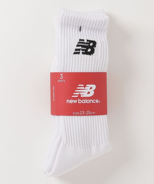 NEW BALANCE(ニューバランス)の「レギュラーレングス3Pソックス(ソックス/靴下・メンズ・ホワイト/その他・MEDIUM/LARGE/X-LARGE)」の3枚目の写真