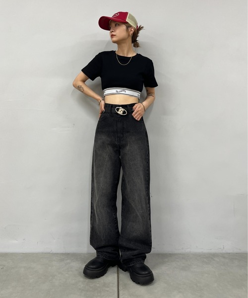 WHO'S WHO gallery(フーズフーギャラリー)の「ブラストデニム(デニムパンツ・レディース・ブルー/ブラック・FREE)」の21枚目の写真