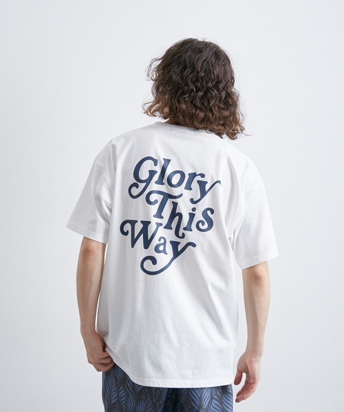 JUNRED（ジュンレッド）の「バックロゴグラフィックTシャツ（Tシャツ/カットソー・メンズ・ホワイト/サックスブルー/グリーン・L/LL/M）」の2枚目の写真