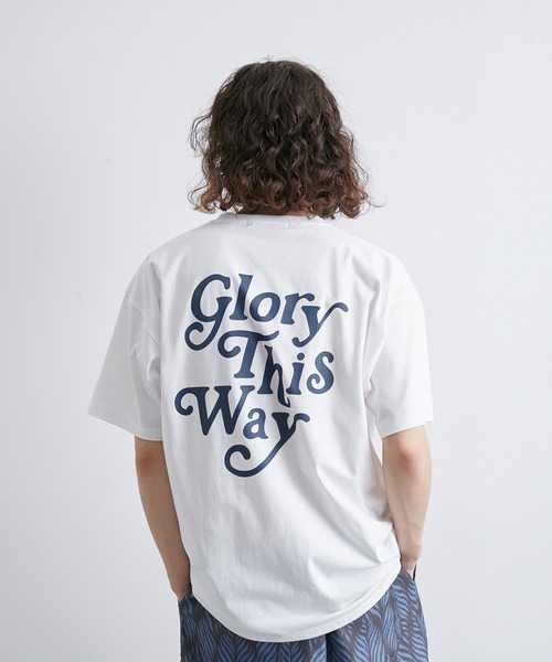 JUNRED（ジュンレッド）の「バックロゴグラフィックTシャツ（Tシャツ/カットソー・メンズ・ホワイト/サックスブルー/グリーン・L/LL/M）」の5枚目の写真