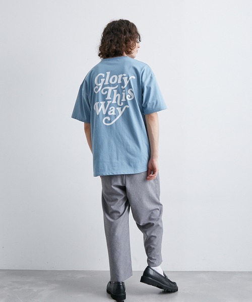 JUNRED（ジュンレッド）の「バックロゴグラフィックTシャツ（Tシャツ/カットソー・メンズ・ホワイト/サックスブルー/グリーン・L/LL/M）」の9枚目の写真