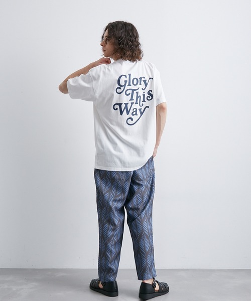 JUNRED（ジュンレッド）の「バックロゴグラフィックTシャツ（Tシャツ/カットソー・メンズ・ホワイト/サックスブルー/グリーン・L/LL/M）」の11枚目の写真