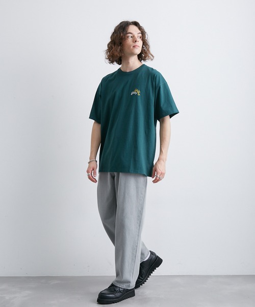 JUNRED（ジュンレッド）の「バックロゴグラフィックTシャツ（Tシャツ/カットソー・メンズ・ホワイト/サックスブルー/グリーン・L/LL/M）」の12枚目の写真