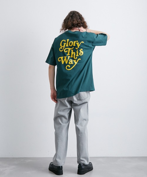 JUNRED（ジュンレッド）の「バックロゴグラフィックTシャツ（Tシャツ/カットソー・メンズ・ホワイト/サックスブルー/グリーン・L/LL/M）」の13枚目の写真