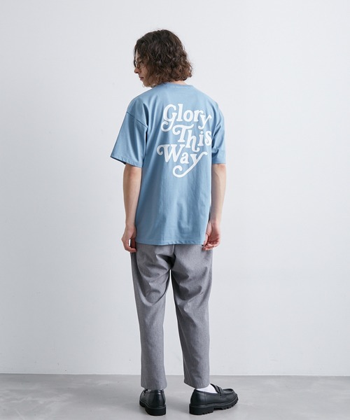 JUNRED（ジュンレッド）の「バックロゴグラフィックTシャツ（Tシャツ/カットソー・メンズ・ホワイト/サックスブルー/グリーン・L/LL/M）」の15枚目の写真