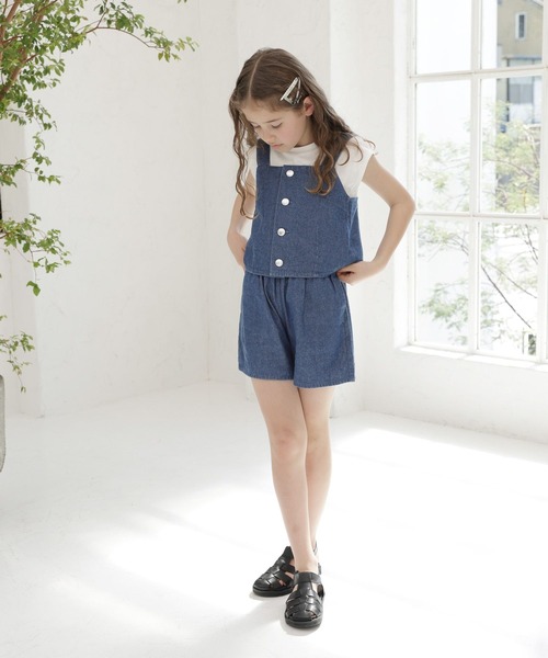 GLOBAL WORK（グローバルワーク）の「3SETビスチェセットアップ/192567（ワンピース・キッズ・ベージュ/ブルー・140cm/160cm/150cm/100cm/110cm/120cm/130cm）」の14枚目の写真