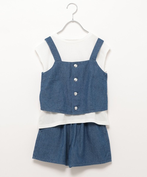 GLOBAL WORK（グローバルワーク）の「3SETビスチェセットアップ/192567（ワンピース・キッズ・ベージュ/ブルー・140cm/160cm/150cm/100cm/110cm/120cm/130cm）」の15枚目の写真