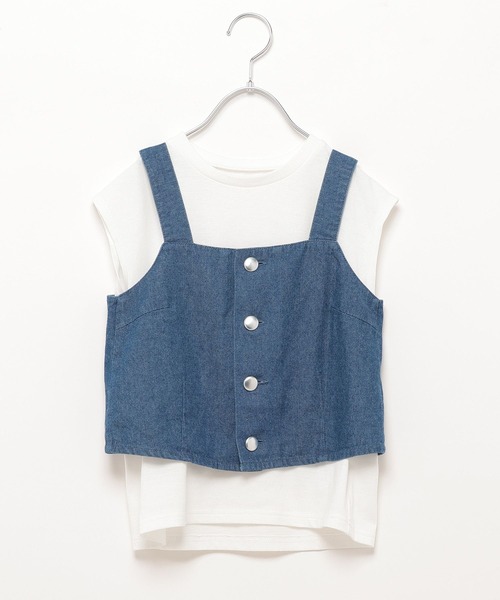 GLOBAL WORK（グローバルワーク）の「3SETビスチェセットアップ/192567（ワンピース・キッズ・ベージュ/ブルー・140cm/160cm/150cm/100cm/110cm/120cm/130cm）」の19枚目の写真