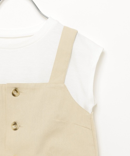 GLOBAL WORK（グローバルワーク）の「3SETビスチェセットアップ/192567（ワンピース・キッズ・ベージュ/ブルー・140cm/160cm/150cm/100cm/110cm/120cm/130cm）」の16枚目の写真