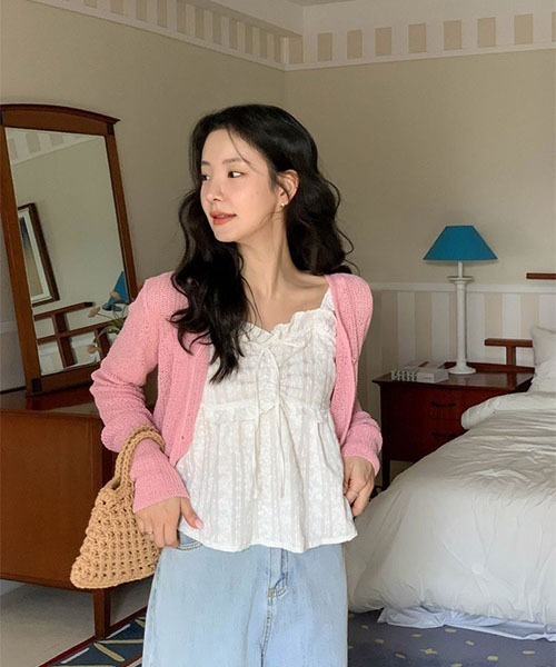 SONA（ソナ）の「SONA レースフリルリボンキャミソール（キャミソール