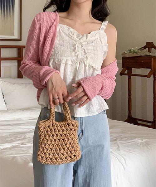 SONA（ソナ）の「SONA レースフリルリボンキャミソール（キャミソール