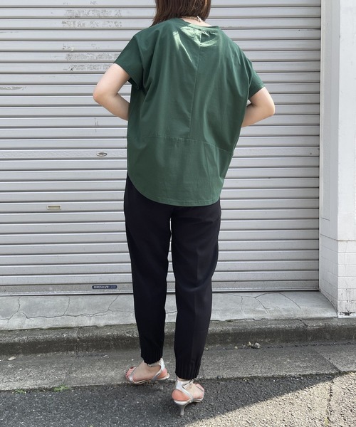 OWLSPALE(オールズペール)の「シルケット天竺Tシャツ(Tシャツ/カットソー・レディース・ブラック/グリーン/ホワイト・FREE)」の18枚目の写真