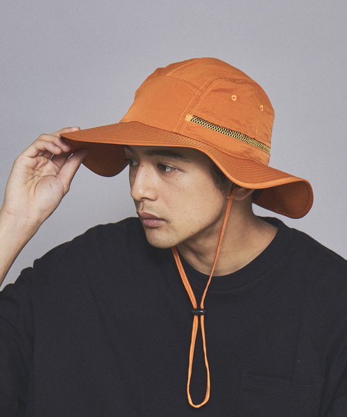 RIVER UP（リバーアップ）の「＜BASIQUENTI＞【撥水＆抗菌＆消臭＆吸水速乾】ユニセックス ウォーター リペレント サファリ ハット（ハット・メンズ・ブラック/グレイッシュベージュ/モスグリーン/オレンジ系その他・フリー）」の4枚目の写真