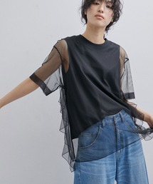 ADAM ET ROPE' | チュールTEE(Tシャツ/カットソー)