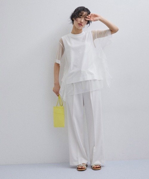 【アダムエロペ】チュールキャミセットTEE ADAM ET ROPÉ FEMME(アダム エ ロペ ファム) / 【サステナブル