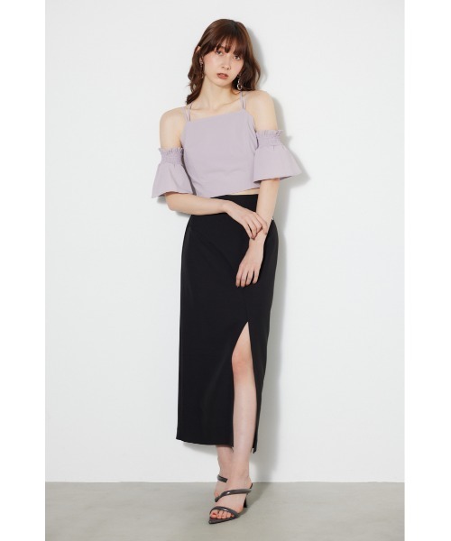 rienda（リエンダ）の「ラップスリムタイスカート（スカート・レディース・ピンク/ブルー/ホワイト/ブラック・SMALL/MEDIUM）」の19枚目の写真
