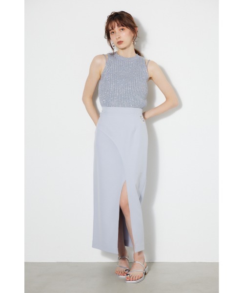 rienda（リエンダ）の「ラップスリムタイスカート（スカート・レディース・ピンク/ブルー/ホワイト/ブラック・SMALL/MEDIUM）」の22枚目の写真