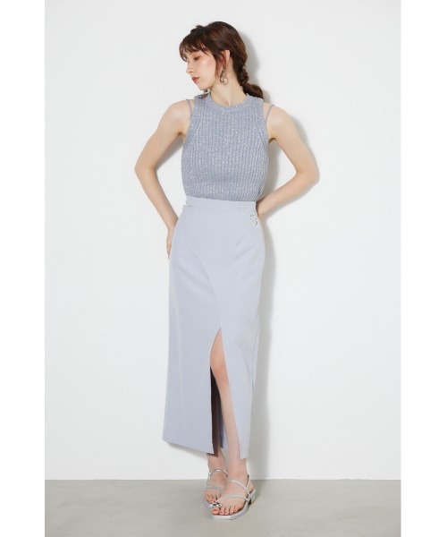 rienda（リエンダ）の「ラップスリムタイスカート（スカート・レディース・ピンク/ブルー/ホワイト/ブラック・SMALL/MEDIUM）」の8枚目の写真