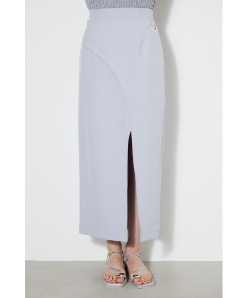 rienda（リエンダ）の「ラップスリムタイスカート（スカート・レディース・ピンク/ブルー/ホワイト/ブラック・SMALL/MEDIUM）」の10枚目の写真
