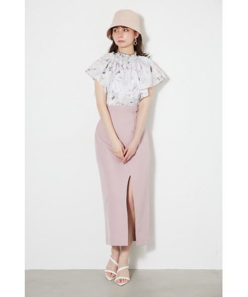 rienda（リエンダ）の「ラップスリムタイスカート（スカート・レディース・ピンク/ブルー/ホワイト/ブラック・SMALL/MEDIUM）」の6枚目の写真